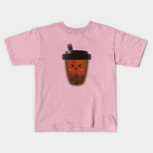 Cute Takeaway cup Bubble Tea Kids T-Shirt